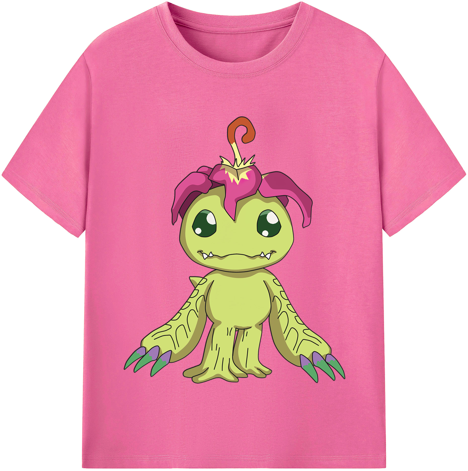 （画像用） Digimon デジタルモンスター/デジモン レディースカジュアルプリントTシャツ（綿100％）